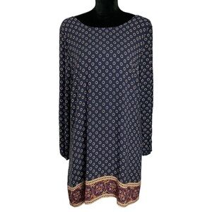 🎉 SALE FOREVER 21 Low Back Navy Shift Dress Size Large